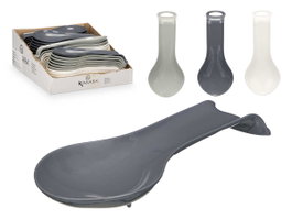 Kinvara Repose-cuillère en plastique assorti blanc gris argent 11x26x3 cm (Set de 48)
