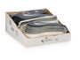 Kinvara Repose-cuillère en plastique assorti blanc gris argent 11x26x3 cm (Set de 48)