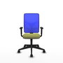 PIQUERAS Y CRESPO Chaise Motilla Synchro Vert olive et Bleu