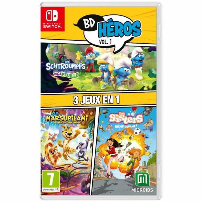 Microids Pack 3 en 1 : Marsupilami + Les Sisters + Les Schtroumpfs : Village Party (FR) Microids Pack 3 en 1 : Marsupilami + Les Sisters + Les Schtroumpfs : Village Party (FR)
