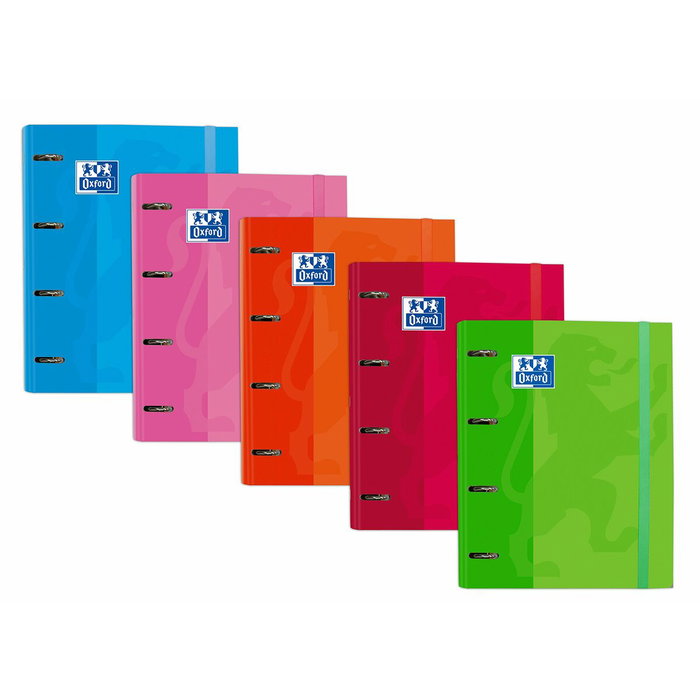 Reliure à anneaux Oxford EUROPEANBINDER Multicouleur A4+ (10 Unités)