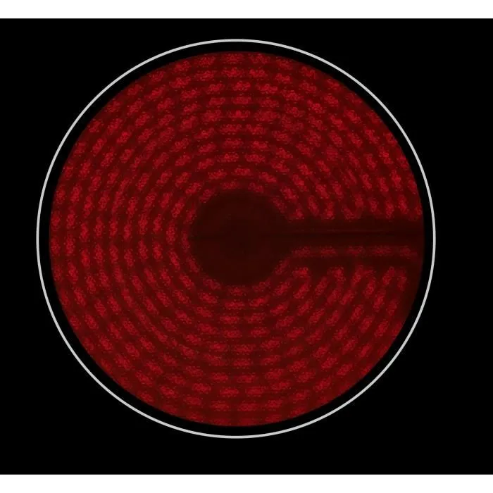 Oceanic OCEATV3Z60 Table de cuisson vitrocéramique 3 zones 5200W Noir, commandes sensitives, sécurité enfant, minuterie, L 56 cm x P 49 cm