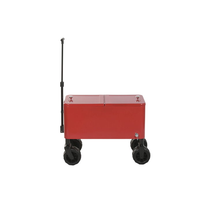 Home ESPRIT Glacière Noir Rouge Métal polypropylène