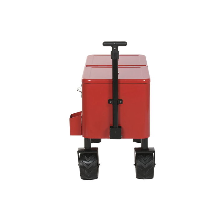 Home ESPRIT Glacière Noir Rouge Métal polypropylène