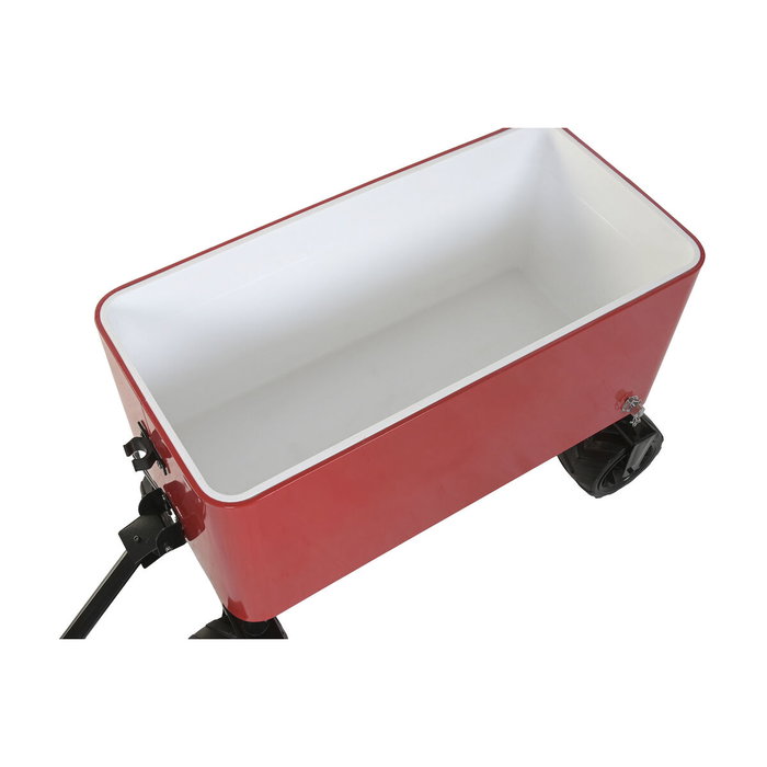 Home ESPRIT Glacière Noir Rouge Métal polypropylène