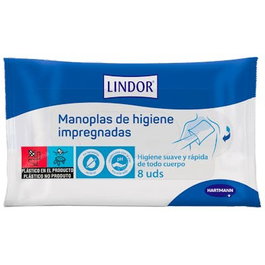 LINDOR Gant de toilette pour bébé doux en microfibre, lot de 8