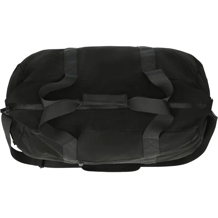 Virtus Sac de Sport Vinston en Polyamide Ripstop Noir, Poches à Fermeture Éclair, Sangle Crossbody et Poignée Double Virtus Sac de Sport Vinston en Polyamide Ripstop Noir, Poches à Fermeture Éclair, Sangle Crossbody et Poignée Double