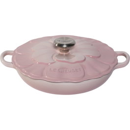 Le Creuset Gourmet Casserole Flower 26 cm Shell Pink