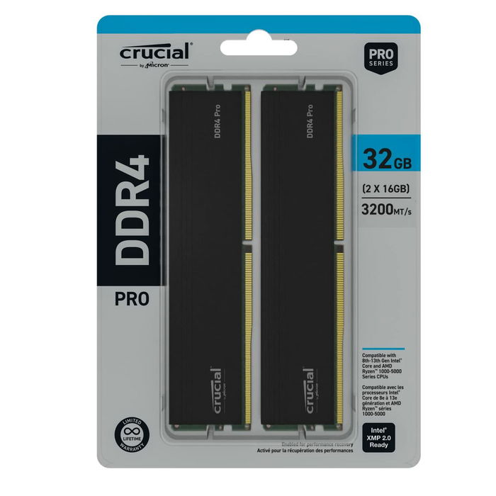 Mémoire RAM Crucial CP2K32G4DFRA32A 64 GB DDR4 3200 MHz CL22