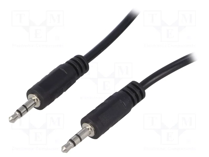 LOGILINK Câble Jack 3,5mm 3pin stéréo de deux côtés, 10m, noir LOGILINK Câble Jack 3,5mm 3pin stéréo de deux côtés, 10m, noir
