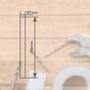 Hantums Sac de 6 Bâtonnets de Silicone Transparente Ø7