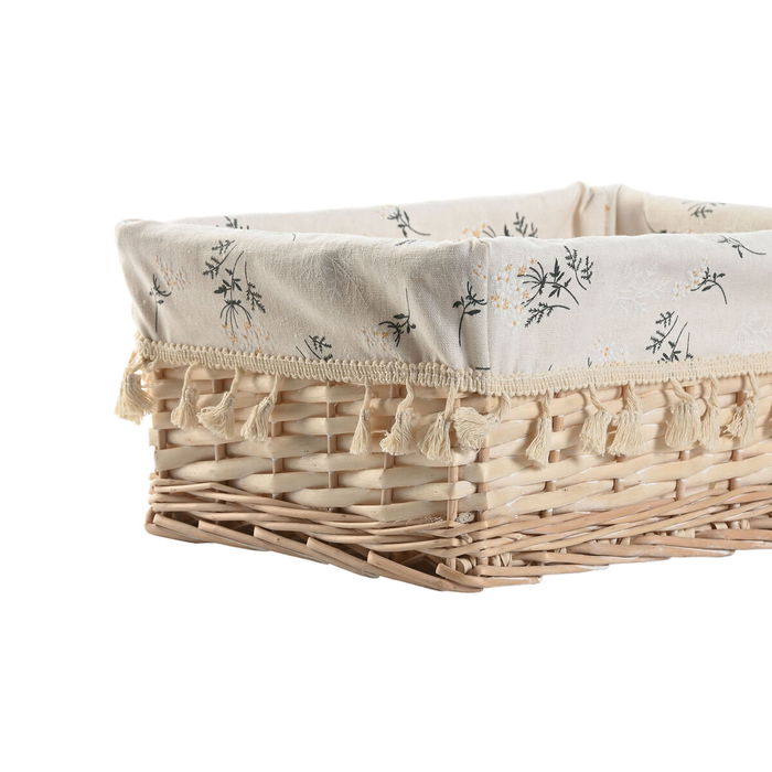 Panier à linge Home ESPRIT Naturel osier Shabby Chic 36 x 25 x 16 cm 4 Pièces