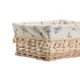 Panier à linge Home ESPRIT Naturel osier Shabby Chic 36 x 25 x 16 cm 4 Pièces