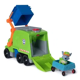 Spin Master Camion Crush 'N' Roll Rocky de La Pat' Patrouille - Figurine amovible - Jouet en plastique recyclé