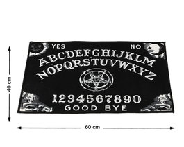Atosa Paillasson Noir Ouija 60x40 cm avec Symboles Mystiques