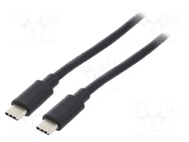 GEMBIRD Câble USB 3.1 USB C vers USB C, 1m, noir