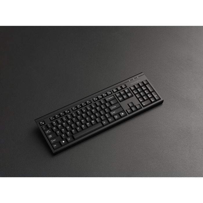 Kensington KM270 EQ - Kit clavier + souris sans fil rechargeable (récepteur USB, silencieux, résistant aux éclaboussures, pour Windows/macOS, design durable)