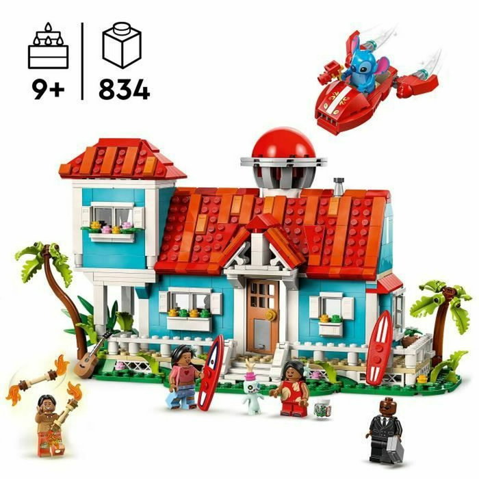 LEGO Disney La Maison sur la plage de Lilo et Stitch, 834 pièces