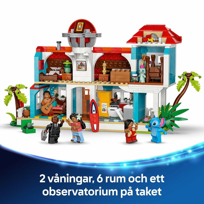 LEGO Disney La Maison sur la plage de Lilo et Stitch, 834 pièces