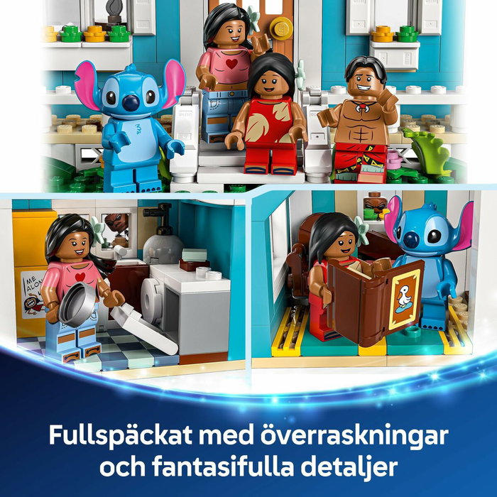 LEGO Disney La Maison sur la plage de Lilo et Stitch, 834 pièces