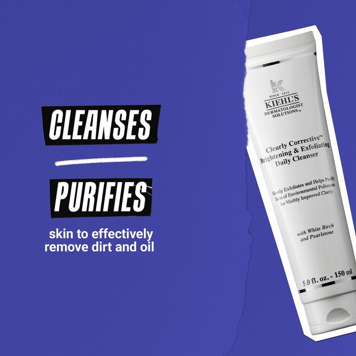 Kiehl's Clearly Corrective Nettoyant Quotidien Éclaircissant et Exfoliant 150 ml
