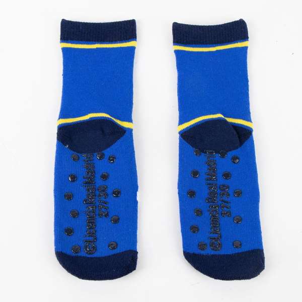 Cerdà Chaussettes antidérapantes avec applications Real Madrid pour enfant - Taille pied 27-30 (XS)