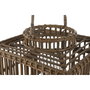 Home ESPRIT Bougeoir Esprit Naturel en Verre 35 x 35 x 35 cm