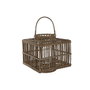 Home ESPRIT Bougeoir Esprit Naturel en Verre 35 x 35 x 35 cm