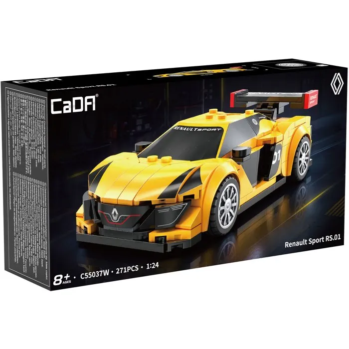 Cada Voiture Renault Sport RS.01 - Échelle 1:24 - 271 pièces Cada Voiture Renault Sport RS.01 - Échelle 1:24 - 271 pièces