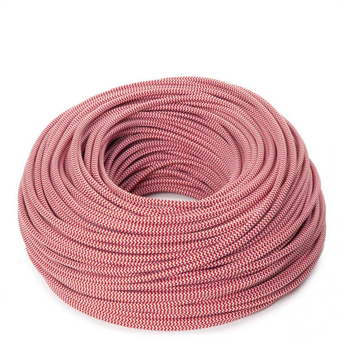 Câble électrique textile rond 2x0,75 x 1M Verde Câble électrique textile rond 2x0,75 x 1M Verde