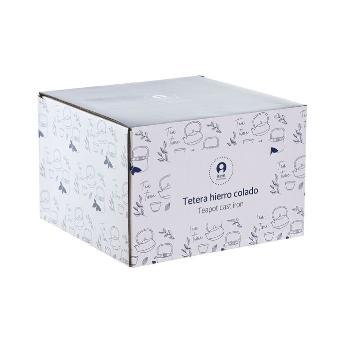 Théière Home ESPRIT Noir Beige Acier inoxydable Fer 1,2 L (2 Unités)