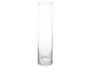 GIFTDECOR Vase Cylindrique en Verre Transparent 10cm x 40cm