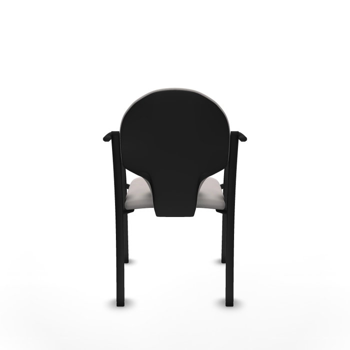 Piqueras Y Crespo Chaise Hellín Blanche avec Accoudoirs Fixes