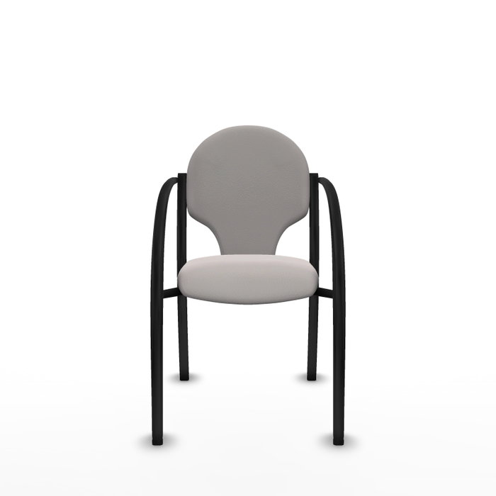 Piqueras Y Crespo Chaise Hellín Blanche avec Accoudoirs Fixes