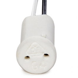 Portalampes Cerámico G4/MR11 avec câble 300mm 180°C