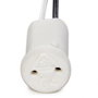 Portalampes Cerámico G4/MR11 avec câble 300mm 180°C