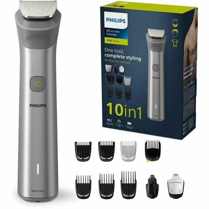 Philips MG5920/15 Tondeuse Multi-Usage Acier Inoxydable Gris Grey Philips MG5920/15 Tondeuse Multi-Usage Acier Inoxydable Gris Grey