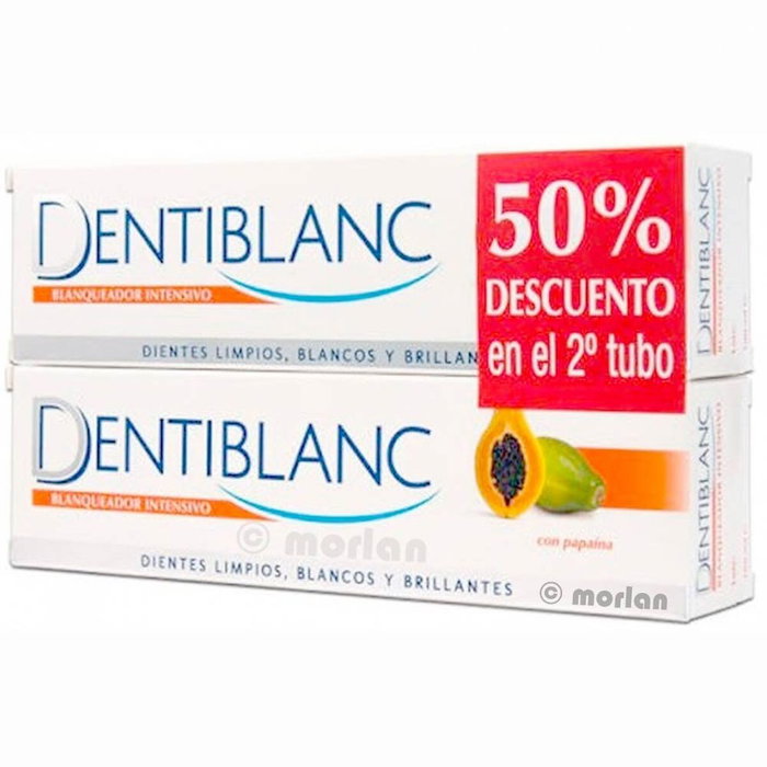 Dentiblanc Dentifrice Blanchisseur Intensif à la Papaye Pack de 2 x 100 ml Dentiblanc Dentifrice Blanchisseur Intensif à la Papaye Pack de 2 x 100 ml