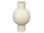 GIFTDECOR Jarrron Acero Abombado Crema Pastel Marron clair