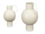 GIFTDECOR Jarrron Acero Abombado Crema Pastel Marron clair