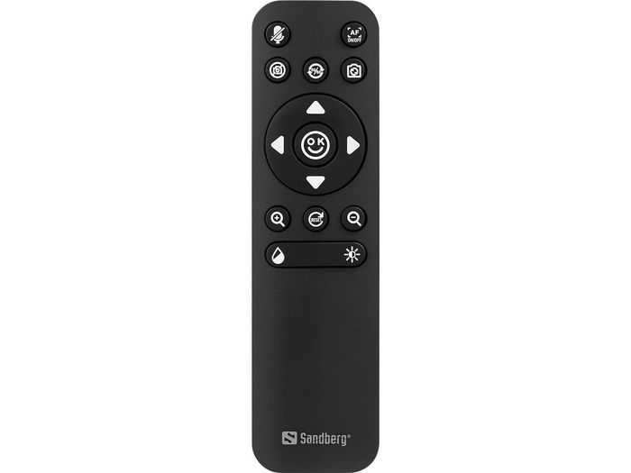 Sandberg Webcam USB-C/A Pro Remote 4K UHD avec micros stéréo à réduction de bruit et télécommande, cache de confidentialité Sandberg Webcam USB-C/A Pro Remote 4K UHD avec micros stéréo à réduction de bruit et télécommande, cache de confidentialité