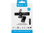 Sandberg Webcam USB-C/A Pro Remote 4K UHD avec micros stéréo à réduction de bruit et télécommande, cache de confidentialité