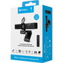 Sandberg Webcam USB-C/A Pro Remote 4K UHD avec micros stéréo à réduction de bruit et télécommande, cache de confidentialité