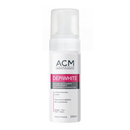 Laboratoire ACM Depiwhite Mousse Nettoyante Éclaircissante pour le Visage - 200 ml pour Peaux Claires