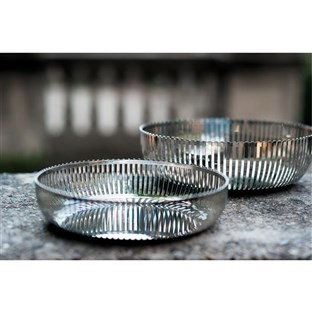 Alessi PCH02/23 - Cesto A/INOX 18/10 - Corbeille en acier inoxydable par le designer Pierre Charpin