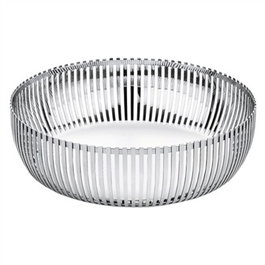 Alessi PCH02/23 - Cesto A/INOX 18/10 - Corbeille en acier inoxydable par le designer Pierre Charpin