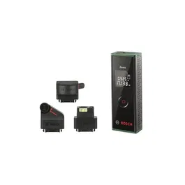 Bosch Zamo Télémètre Laser avec 3 Adaptateurs - Mesure jusqu'à 25 m, Précision 1 mm, Fonctionne sur Pile