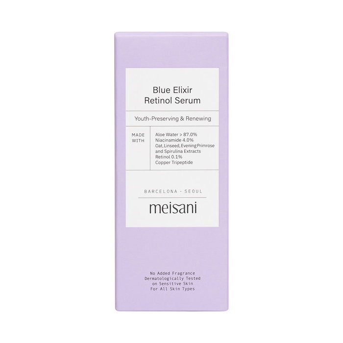 Meisani Sérum Blue Elixir au Rétinol - Soin Anti-Âge pour Peau Adulte - 15 ml
