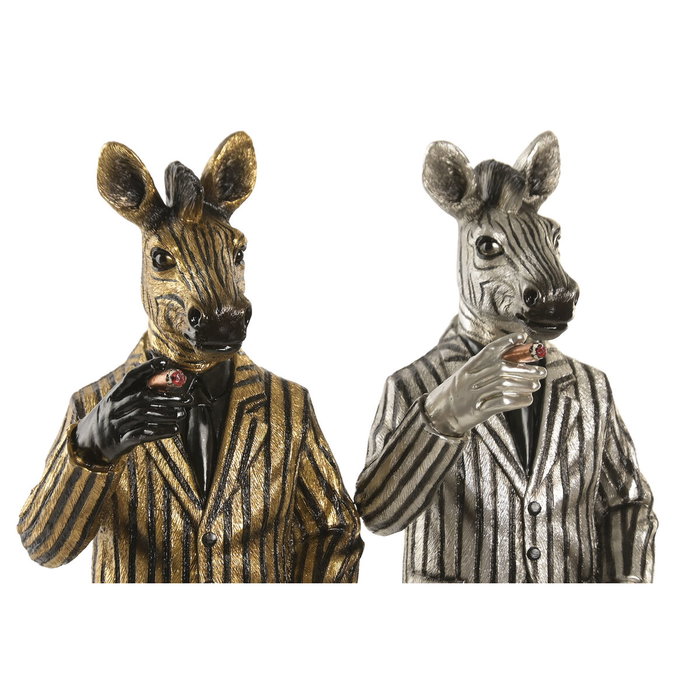 Home ESPRIT Figurine Décorative Zèbre Loft Doré Argenté (2 Unités) Home ESPRIT Figurine Décorative Zèbre Loft Doré Argenté (2 Unités)