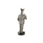 Home ESPRIT Figurine Décorative Zèbre Loft Doré Argenté (2 Unités)